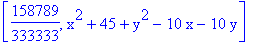 [158789/333333, x^2+45+y^2-10*x-10*y]
